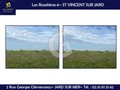 TERRAIN VIABILISÉ - 350 m² - A VENDRE - SAINT VINCENT SUR JARD