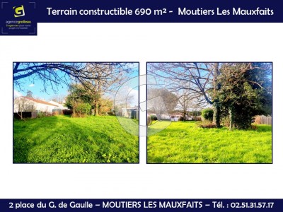 Terrain à vendre Moutiers-les-Mauxfaits immobilier vendée