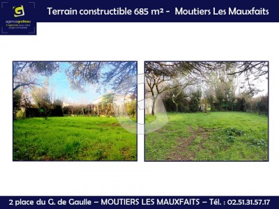 Terrain à vendre Moutiers-les-Mauxfaits immobilier vendée