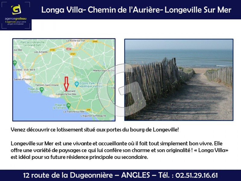 vente Terrain Longeville-sur-Mer 336 m²