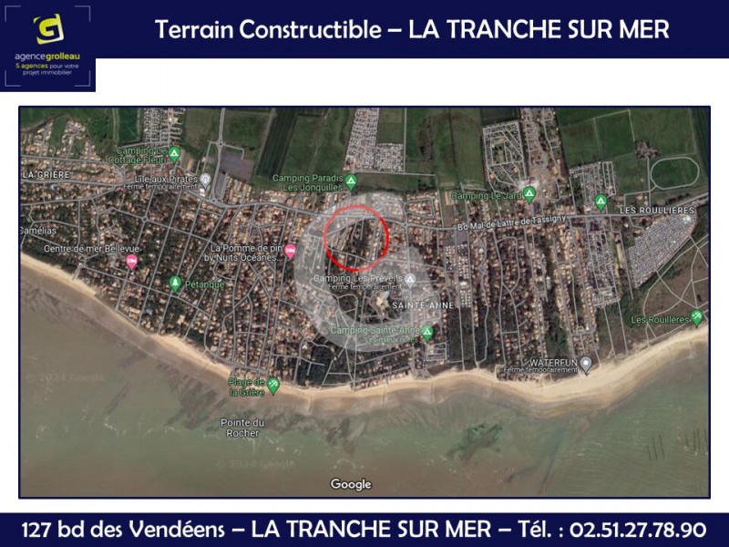 vente Terrain La Tranche-sur-Mer 287 m²