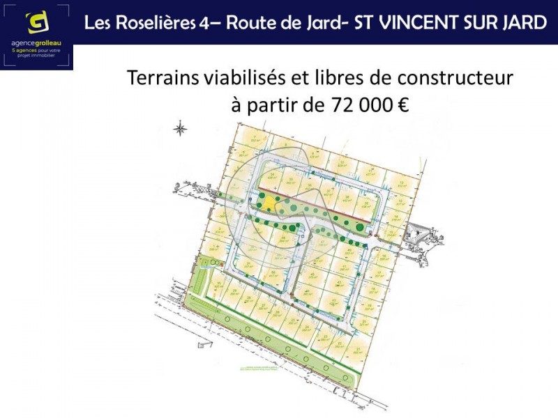 immobilier Terrain à vendre Saint-Vincent-sur-Jard 88 800 euros