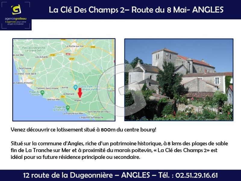 vente Terrain Angles 517 m²