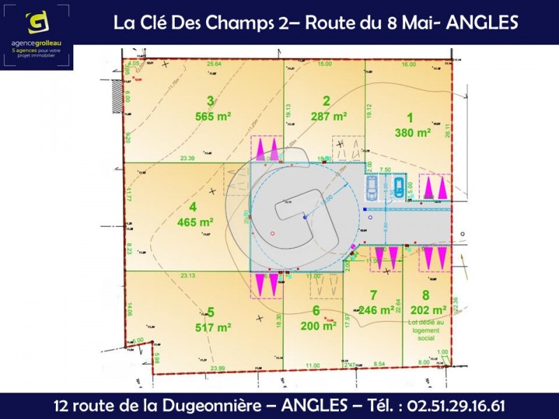 immobilier Terrain à vendre Angles 90 000 euros