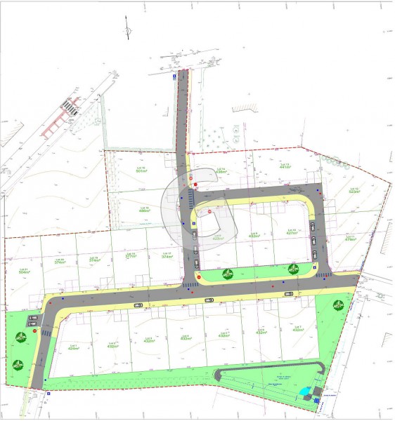 achat vente Terrain 523 m² vendée