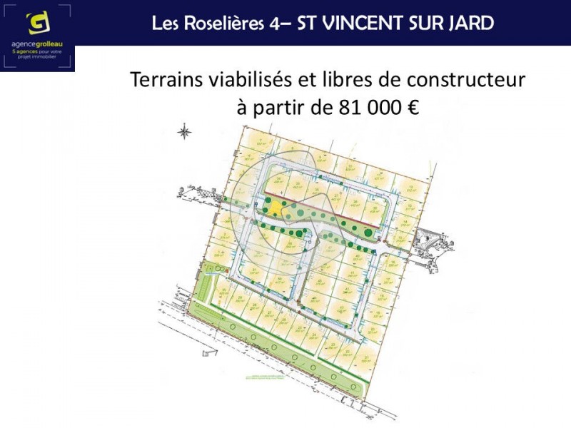 immobilier Terrain à vendre Saint-Vincent-sur-Jard 84 700 euros
