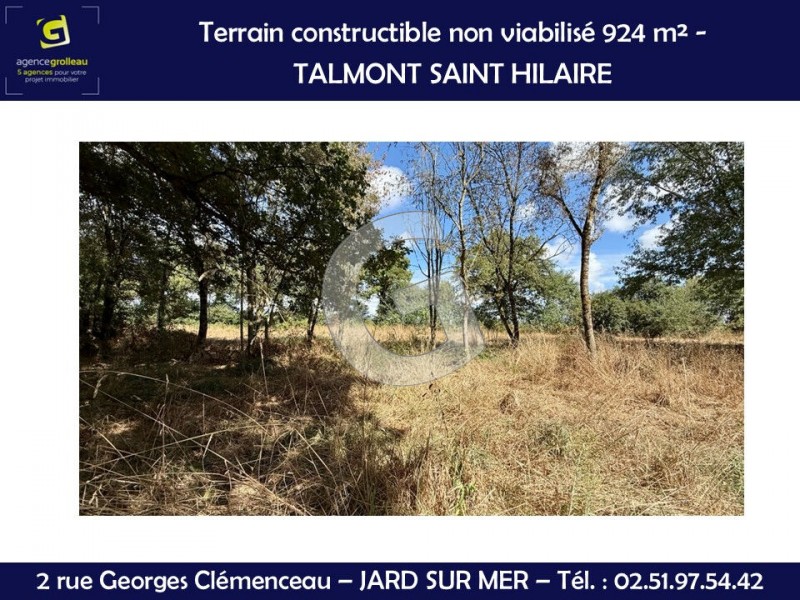 vente Terrain Talmont-Saint-Hilaire 924 m²