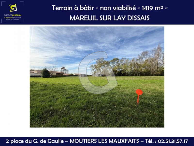 immobilier Terrain à vendre Mareuil-sur-Lay-Dissais 59 100 euros