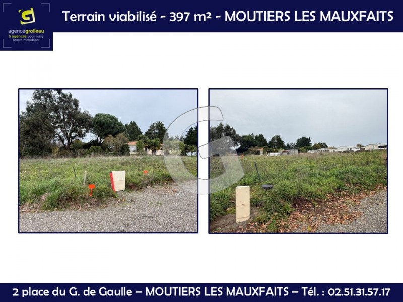 Terrain à vendre Moutiers-les-Mauxfaits