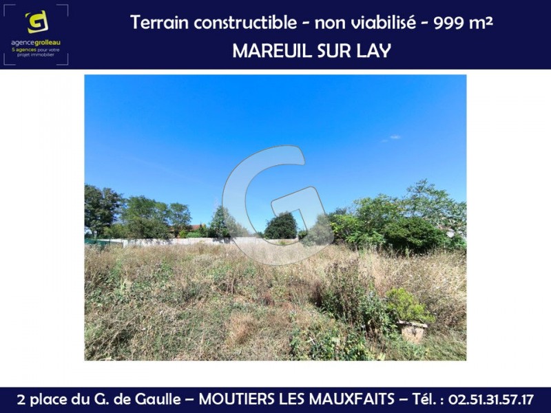 immobilier Terrain à vendre Mareuil-sur-Lay-Dissais 66 700 euros