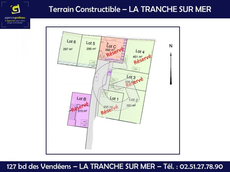 immobilier Terrain à vendre La Tranche-sur-Mer 103 500 euros
