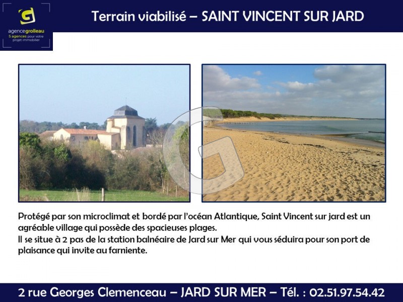 vente Terrain Saint-Vincent-sur-Jard 504 m²