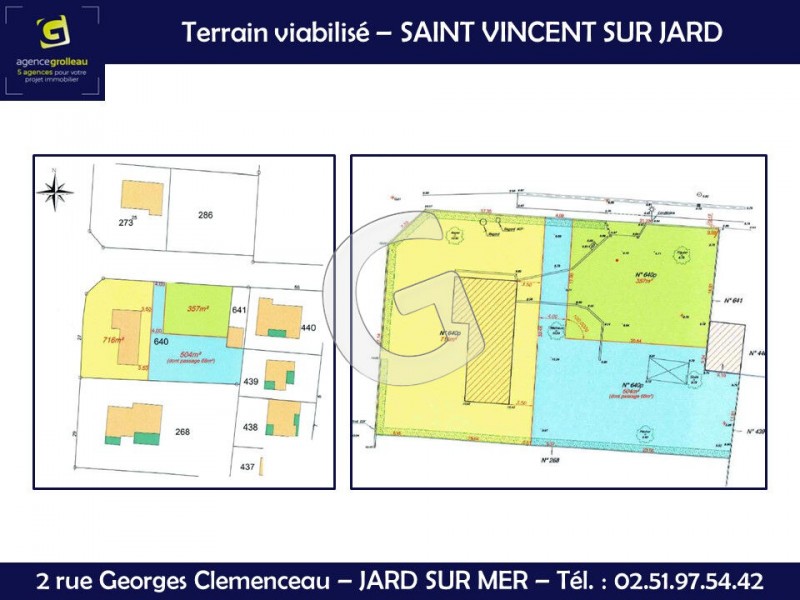 immobilier Terrain à vendre Saint-Vincent-sur-Jard 136 760 euros