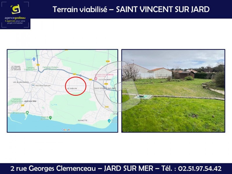 Terrain à vendre Saint-Vincent-sur-Jard